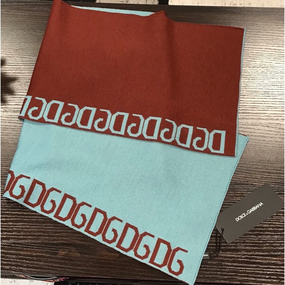 NWT Dolce & Gabbana Logomania Wool Blend Scarf 😍💙🔥 - Picture 11 of 17